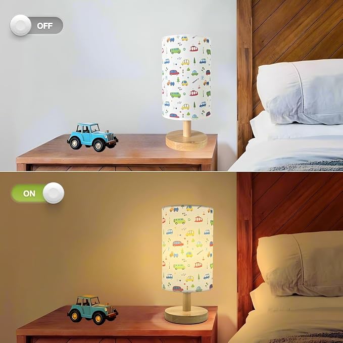 Car Kids Table Lamp,Cute Bedside Lamps for Boys Bedroom Decorative lamp - Image 7