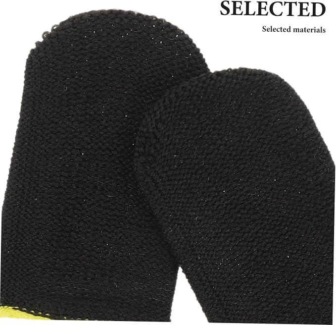 Gadpiparty Gaming Finger Sleeves 30pcs with Enhanced Touch Sensitivity Carbon Fiber and Sweatproof Comfort, Breathable Anti-Slip Thumb Covers for Mobile and Tablet for Game Players - Image 3