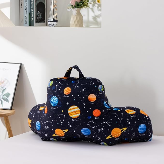 A Nice Night 17" Kids Boys Girls Bed Wedge Pillows with Arms for Sitting - Image 4