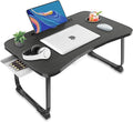 Fayquaze Lap Laptop Desk, Portable Foldable Laptop Bed Table with Storage Drawer and Cup Holder, Lap Desk Lap Bed Stand Tray Table Serving Tray for Eating, Reading and Working by FAYQUAZE