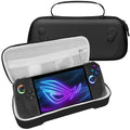ADVcer Rog Ally X Handheld Case, EVA Waterproof Hard Shell Protective Travel Case with Inner Collapsible Game Console Stand, Velvet Soft Lining, Double Zippers, Carrying Handle for Rog Ally X (Black) by ADVcer