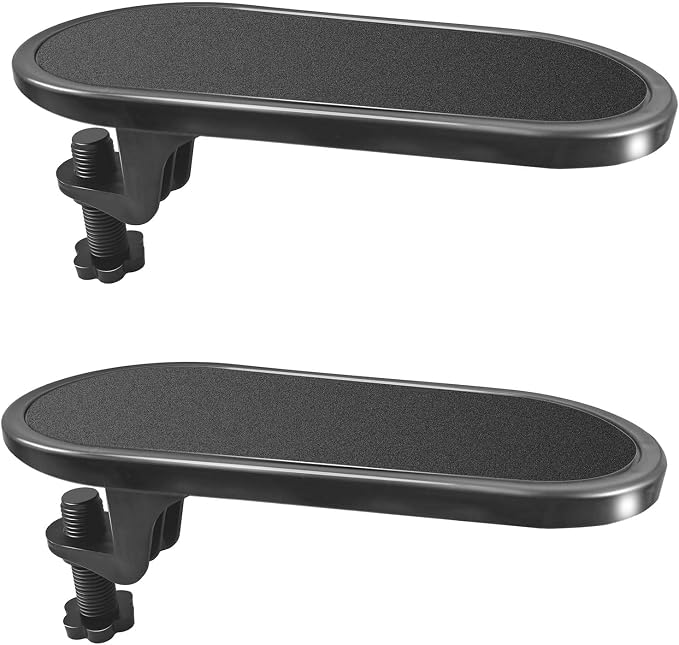 2 PCS Arm Rest for Desk,Rotating Adjustable Computer Desk Armrest Extender Tray,Ergonomic Elbow Support Relieve Stress,Eliminate Pain,Reduce Office Occupational Chronic by Unknown