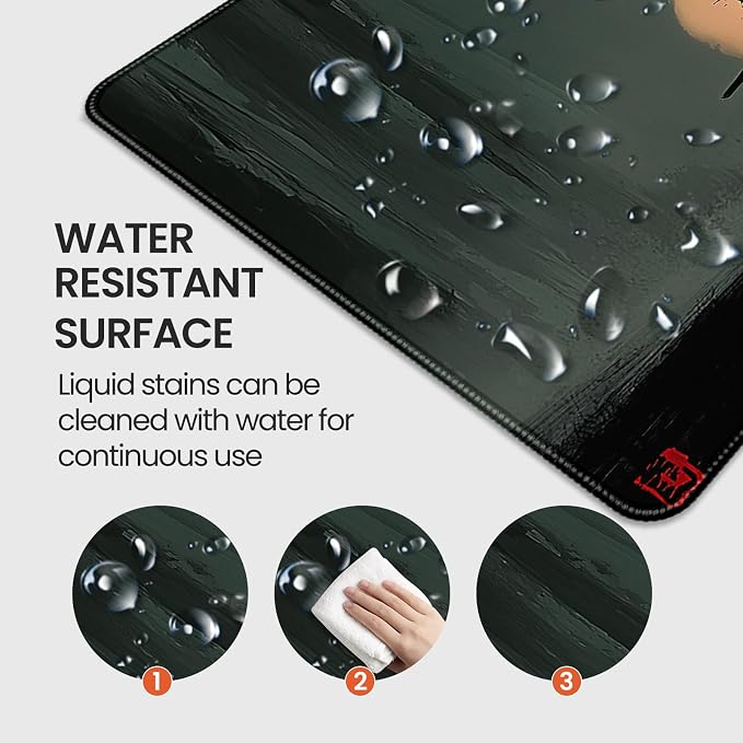 35.4 x 15.7 inch, XXL Extra-Large Gaming Mousepad, Featuring a Japanese Lone Samurai Design, a wear-Resistant, Scratch-Resistant, and Waterproof Surface, and a Non-Slip Rubber Base. - Image 3