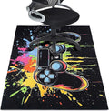 Gaming Chair Mat for Hardwood Floor 36"X 48" Heavy Duty Office Desk Chair Rug for Under Game Rolling Chairs Computer Decor Protect Mats Low Pile Non-Slip Rubber for Carpet & Tile Floor-Game by Wruzbxcn