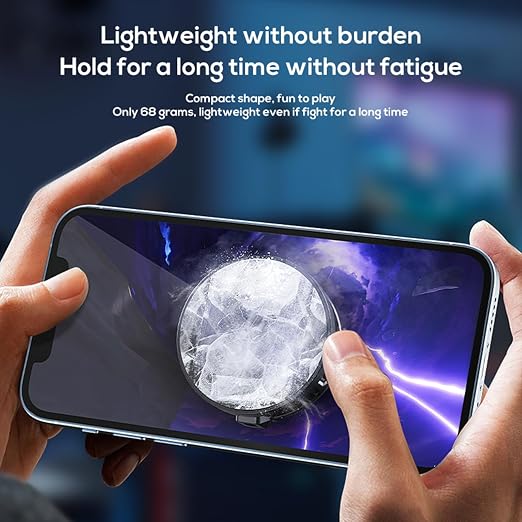 Oluote Phone Cooler for Gaming Magnetic Cell Phone Cooler Fast Phone Cooling Fan Lightweight Quiet with Spring Clip RGB LED Light for iPhone/Android - Image 3