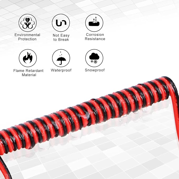 65.6ft 22 Gauge AWG LED Extension Cable Wire Cord and 12 Pcs 3 Way Wire Connectors T Tap Low Voltage 2 Pin Small Wire Connectors No Wire Stripping - Image 4