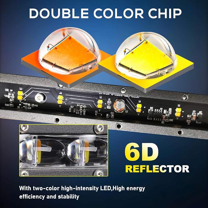 CO LIGHT Led Light Bar Single 32 inch Slim Single Row Lightbar Driving Combo Beam Off Road Fog Work Lights with Mounting Brackets & 6D Reflectors for Truck, Car, Cabin, Boat, ATV, UTV - Image 3
