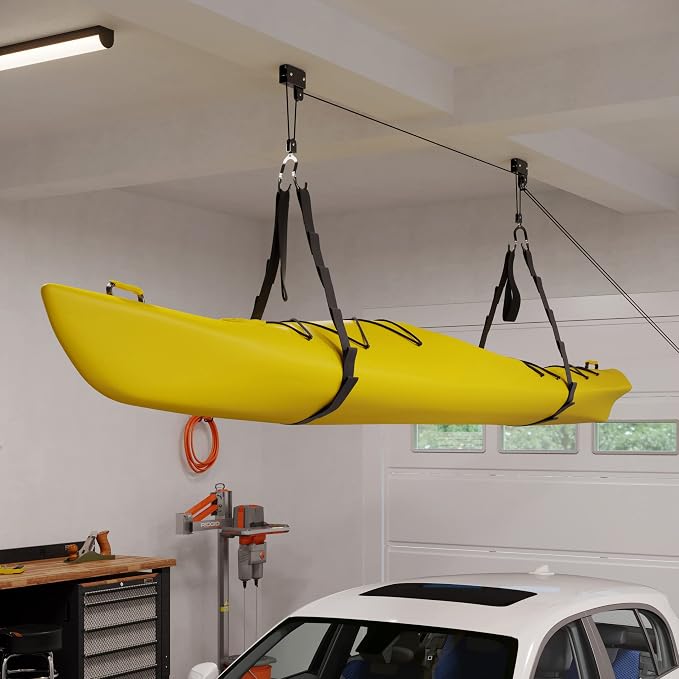RAD Sportz Kayak Storage Hoist - Overhead Pulley System with 125lb Capacity for Canoes, Bikes, Ladders, and More - for up to 12-Foot Ceilings - Image 6