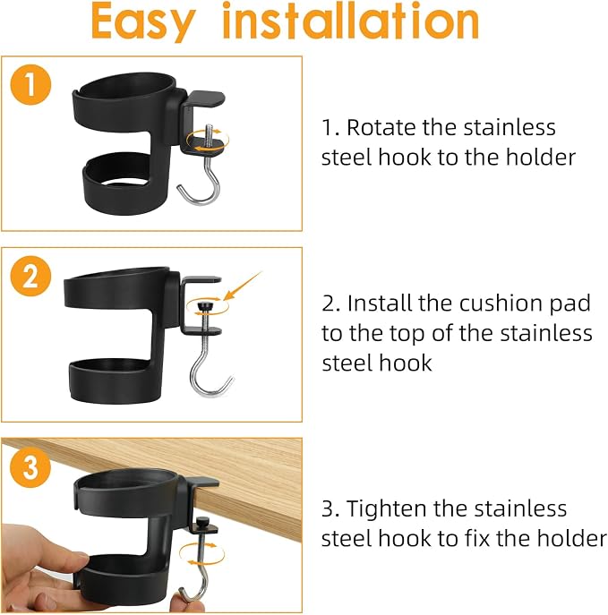 Desk Cup Holder Compatible with Stanley, Owala,Sinple Midern & Hydroflask - Image 6