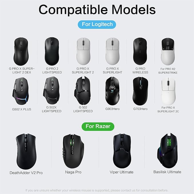 MOSHOU Charging Dock for Logitech Mouse G PRO X Superlight 2/1,G PRO X2 SUPERSTRIKE,G502/G502 X Lightspeed,G502 X Plus,G703/G903 Lightspeed,RGB Light,Computer Mice Powerplay Charging System(Black) - Image 2