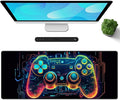 Galdas Gaming Mouse Pad XXL XL Large Long Extended Big Mousepad Non-Slip Rubber Keyboard Mouse Pad with Stitched Edges for Laptop Home Office (31.5x11.8x0.08 Inch) … (Handle) by Galdas
