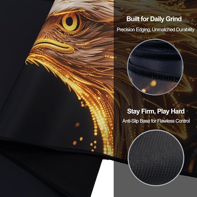 XXL Gaming Mouse Pad 35.4x15.7 Professional Large Mouse Pad & Computer Game Mouse Mat-90x40 Eaglecmh - Image 3