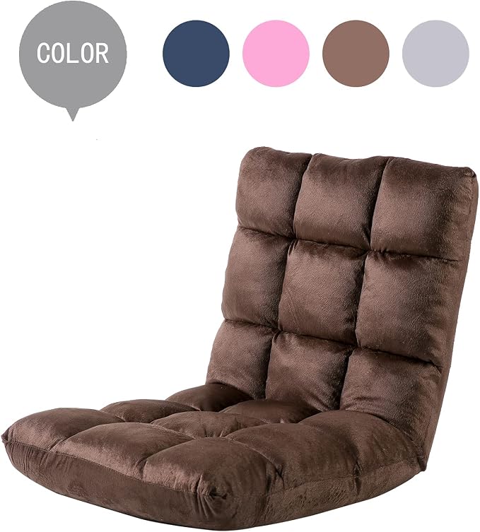 Indoor 5-Position Adjustable Floor Chair with Back Support Folding Padded Gaming Sofa Chair, Lounge Chair for Adults Video Gaming, Perfect for Meditation, Reading QL050-CO - Image 7