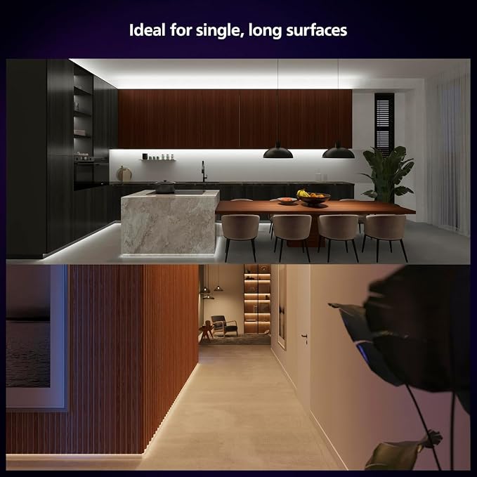 Philips Hue Indoor 16 Ft Smart LED Solo lightstrip Base Kit - 1 Pack - Control with Hue App - Compatible with Alexa, Google Assistant and Apple HomeKit - Image 8