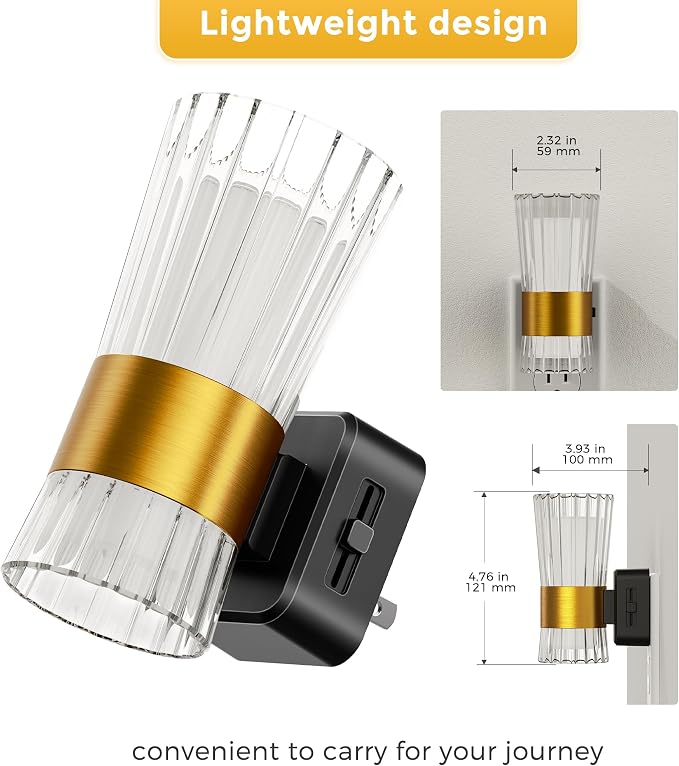 L LOHAS LED Night Light Night Lights Plug into Wall 3000K Soft Warm 0-100LM - Image 4
