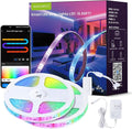 RGB+IC LED Strip Lights, Smart Bluetooth LED Light for Bedroom, Color Changing LED Strips with 44 Scene Modes, Segmented Control, for Room, Party, Festival, Gathering (105ft) by SUNLINKCO