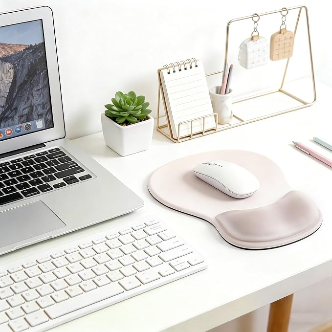 Ergonomic Mouse Pad with Wrist Rest - Gel Wrist Support Mousepad with Non-Slip PU Base for Computer, Laptop, Office & Home - Image 7