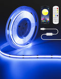 MIWISE 5V USB RGB COB LED Strip Light,9.84ft/3m Tape Lights,RF & App Control,Music Sync,Ultra Bright Color Changing Lighting,UL-Listed,Cuttable & Flexible for Bedroom,Kitchen,Desk,Party,Home Decor by MIWISE