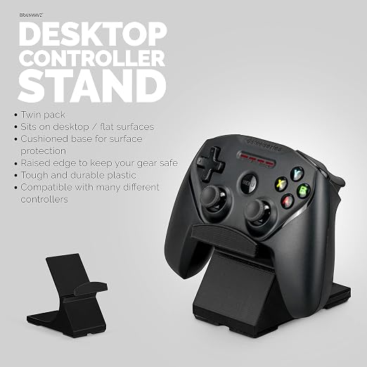 Game Controller Desktop Holder Stand (2 Pack) - Universal Design for Xbox ONE, PS5, PS4, PC, Steelseries, Steam & More, Reduce Clutter UGDS-05 by Brainwavz - Image 2