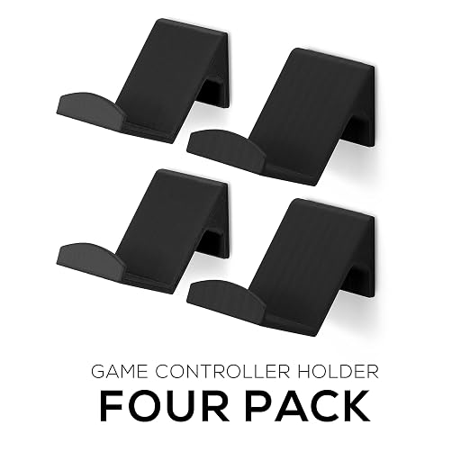 BRAINWAVZ Game Controller Holder Wall Mount Stand (4 Pack) For XBOX, PS5, SERIES X, ONE, PS4, PS3, SWITCH, NINTENDO, PC & MORE, Fits Latest & Retro Gamepads, Stick On, Easy To Install, UGC1 - Image 5