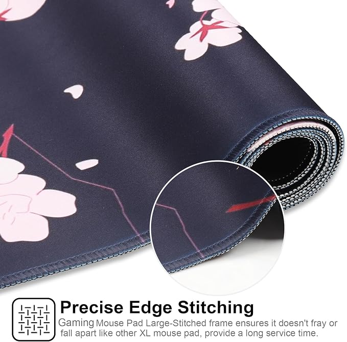 XXL Gaming Mouse Pad 35.4x15.7 Professional Large Mouse Pad & Computer Game Mouse Mat-90x40 Blackhua - Image 5