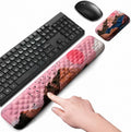 Keyboard Wrist Rest Mouse Wrist Support, Memory Foam Wrist Rest Pad for Computer Laptop, Ergonomic Wrist Cushion Support for Typing Pain Relief, Gaming Home Office, Sunrise by LIZPARE