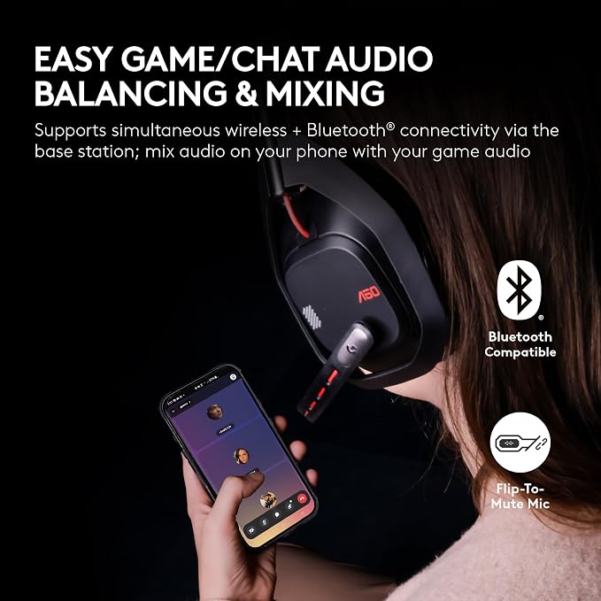 Logitech G Astro A50 Multi-Platform Wireless Gaming Headset - White - Image 4