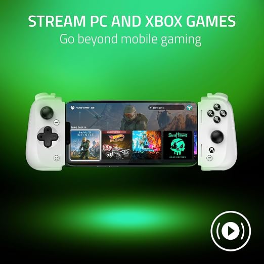 Razer Kishi V2 Mobile Gaming Controller for iPhone (Lightning) Xbox Edition: Console Quality Controls - Universal Fit - Stream PC & Xbox Games - Free Nexus App - White - Image 4