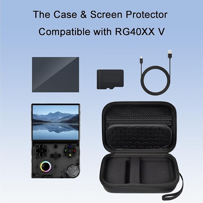 Carrying Case with Screen Protector for RG40XXV, Retro Game Console Travel Case - Image 2