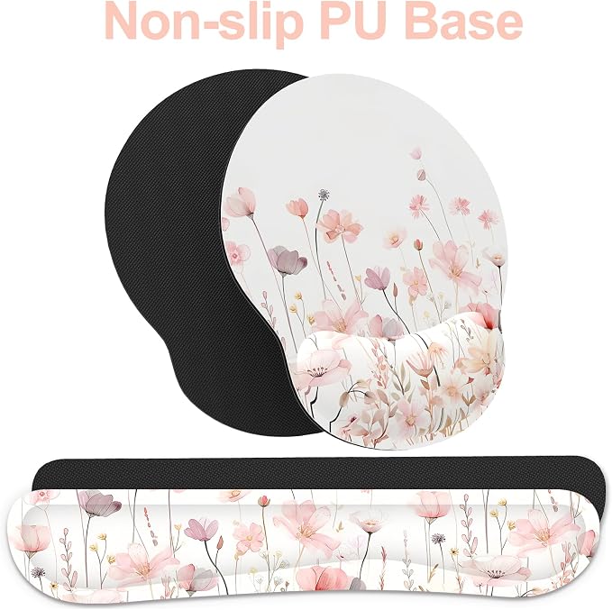 Ergonomic Mouse Pad with Wrist Rest and Keyboard Wrist Rest, Mousepad - Image 4