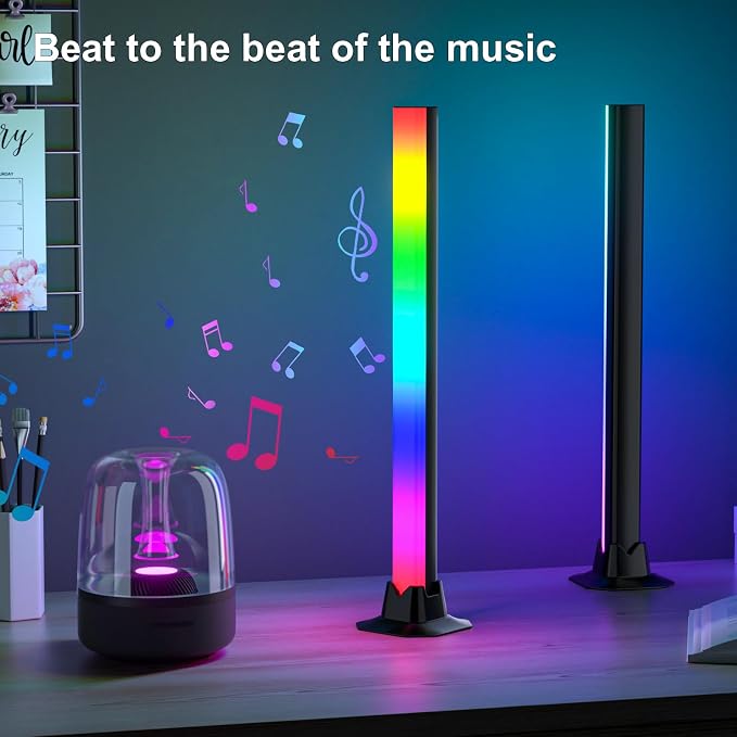 MIHEAL RGB Light Bar, Music Sync RGB LED Lights Bar, USB Powered Mood Lighting, Remote Control Color Changing Gaming TV Backlight, 8 Dynamic Modes for PC Room Monitor Desk … - Image 8