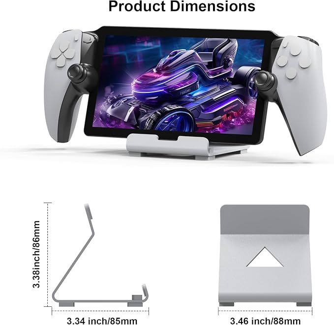 Levigo Game Controller Desktop Holder Stand Compatible with PlayStation Portal/ASUS ROG Ally/Steam Deck/Switch, Gaming Accessories Game Controller Host Bracket (White) - Image 6