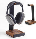 COREMINDED Universal Headphone Stand for Desk, Walnut Wood Headset Holder | Fits All Headphones incl AirPods Max, Heavy Duty Solid Wood, Sturdy & Stable, Gaming Headset Organizer, Gift Ready Box by COREMINDED