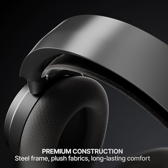 SteelSeries Arctis Nova 7 Wireless Gen 2 Gaming Headset - Real-Time App Control, 50+ HR Play, Neodymium Drivers, Mix 2.4GHz/Bluetooth, PC, PS5, PS4, Switch 1/2, Mobile - Black - Image 8