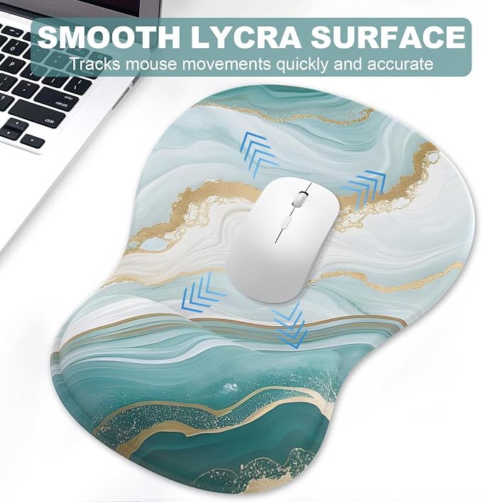 Ergonomic Mouse Pad with Wrist Rest and Keyboard Wrist Rest, Gel Mousepad - Image 3