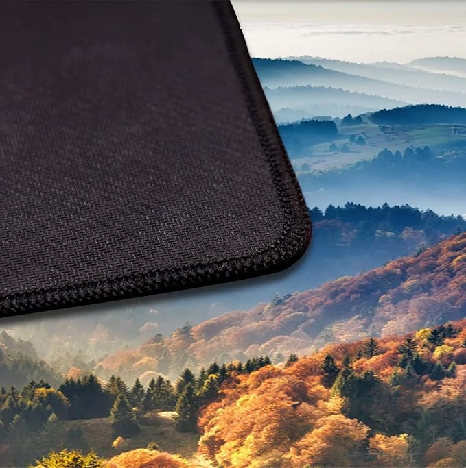 Large Mountain View Patterned Mouse Pad, Anti Slip Gaming Keyboard Desk Pad | Large Extended Mouse Pad; Full Desk Coverage; Waterproof Coating; Stable Anti-Slide Base For Gaming, Office, Study Daily Use - Image 4