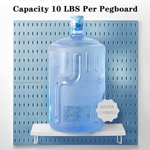 22"x22" Pegboard Combination Kit Wall Organizer Kit - 4 Panels & 14 Hooks for Kitchen, Bedroom, Office, Bathroom Storage - Image 6