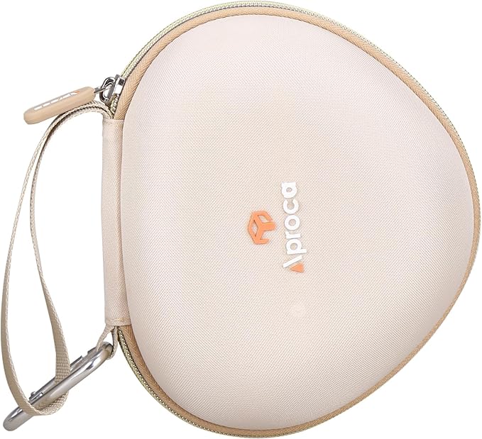 Aproca Kids Headphones Case Compatible with iClever BTH12 / HS19 / BTH26 Kids Bluetooth Headphones, Storage Hard Bag -Gold (Case Only) - Image 7