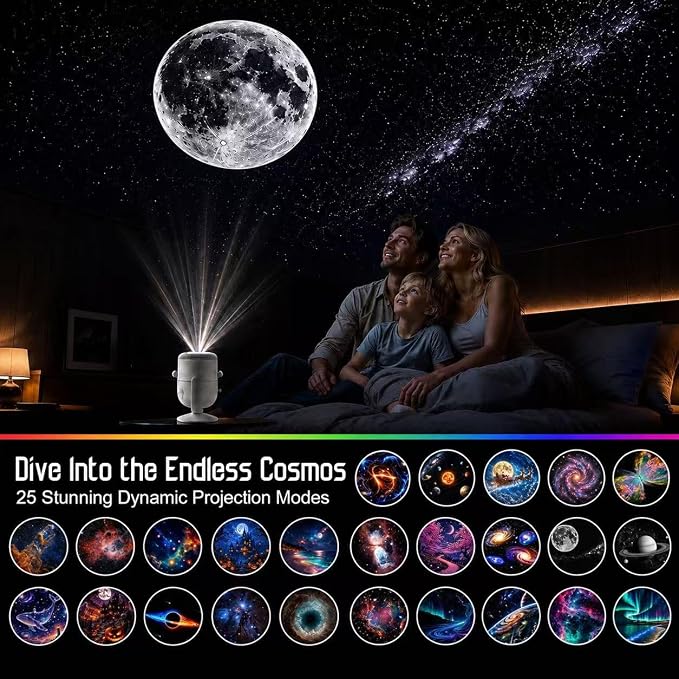 Galaxy Star Projector Northern Night Lights for Bedroom Decor Gifts - Image 2