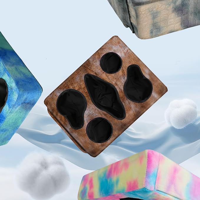 Couch Cup Holder Pillow, 5 Hole Couch Drink Holder! Keep Drinks Hand Side and Keep Temp, Prevent Spills and Use Anywhere. Cup Holder for Couch, Bed, Camping, RV, Car, Beach. Brown - Image 2