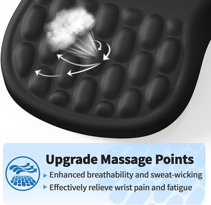 YIWEI Ergonomic Mouse Pad with Wrist Rest for Carpal Tunnel Pain Relief - Image 2