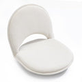 YOUKEEEJOJO Floor Chair 5-Position Adjustable Back Support Chair Foldable Camping,Video-Gaming Reading Watching, Upholstered Meditation Convenient Seats (Beige) by Unknown