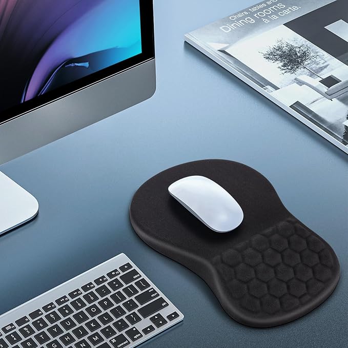 Canjoy Mouse Pad with Wrist Rest, Ergonomic Wrist Support with Massage - Image 7