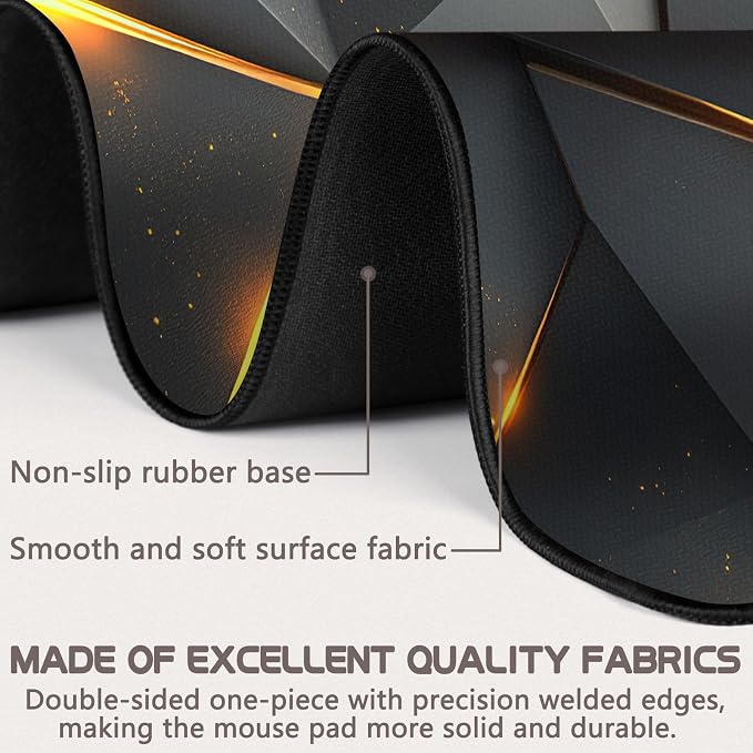 Mouse Pad Gaming - Desk Mat for Keyboard and Mouse - Large Mouse Pads for Desk, Gaming Mousepad with Non-Slip Base, Desks Pad (31.5" X 11.8") for Game, Office and Home - Image 2