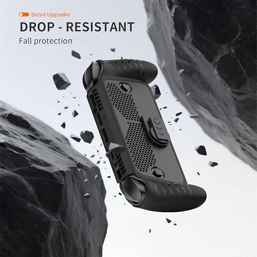 TEHAOUU Game Handheld Protective Case with Stand & Strap Compatible with ROG Xbox Ally X, TPU Full Protection Cover with Accurate Cutouts (Single Host Case) - Image 3