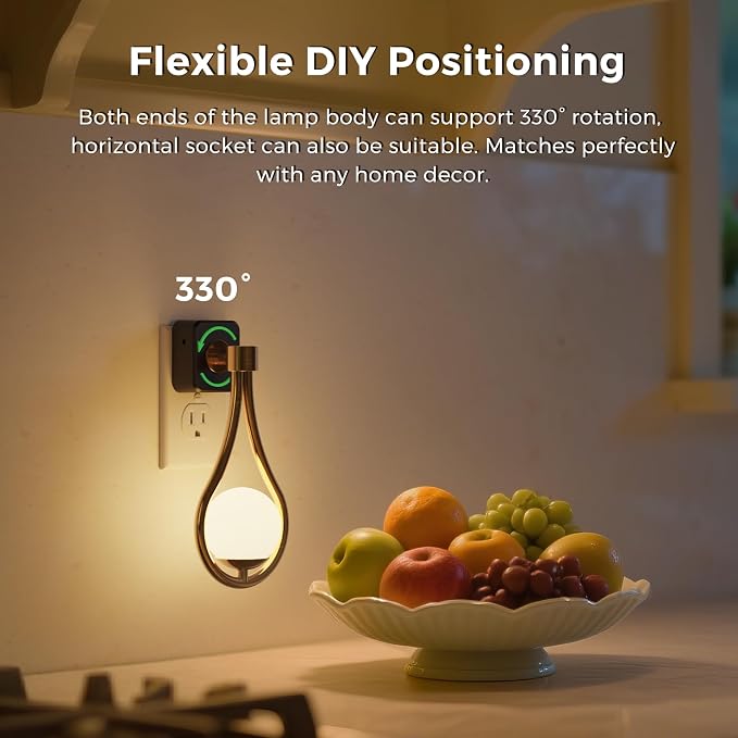 L LOHAS LED Night Lights Plug Into Wall 2 Pack, Dusk to Dawn Sensor - Image 7