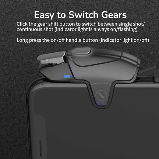 Yoidesu Mobile Game Controller with Cooling Fan, Mobile Game Joystick Gamepad, RGB Light, 3 Speed Wind, Long Battery Life, Foldable Portable Gaming Radiator for Phone - Image 3