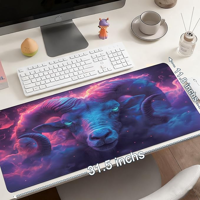 Mouse Pad Gaming - Desk Mat for Keyboard and Mouse - Large Mouse Pads for Desk, Gaming Mousepad with Non-Slip Base, Desks Pad (31.5" X 11.8") for Game, Office and Home - Image 6