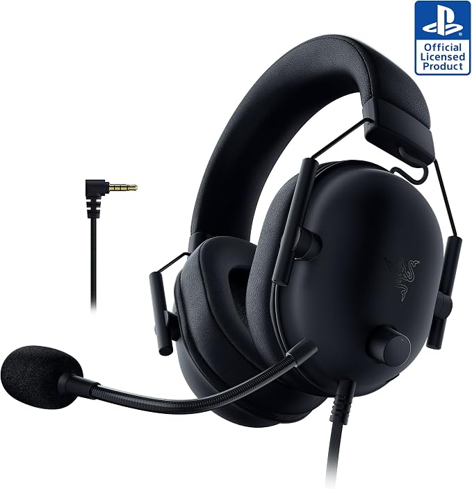Razer BlackShark V2 X Wired PlayStation Gaming Headset, Black by Unknown