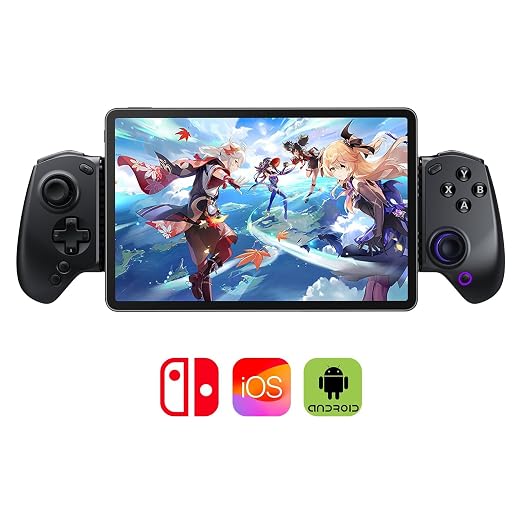 abxylute S8 Bluetooth Mobile Gaming Controller for Switch 1&2, iPhone15/16/17, iPad Android Phones Tablets, Portable Wireless Gamepad with Hall Joystick, Hall Trigger, Customizable Buttons＆Key Mapping by abxylute